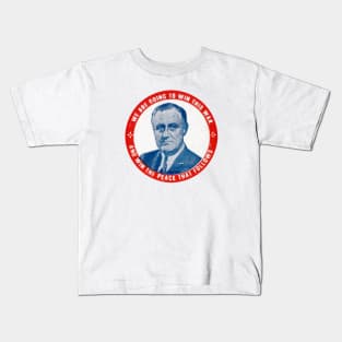 WWII Win the War with FDR Kids T-Shirt